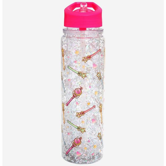 Sailor Moon Other - Sailor Moon Wands Glitter Water Bottle- New